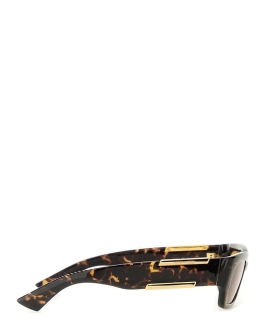 Bottega Veneta Brown Rectangular Sunglasses "Dash"