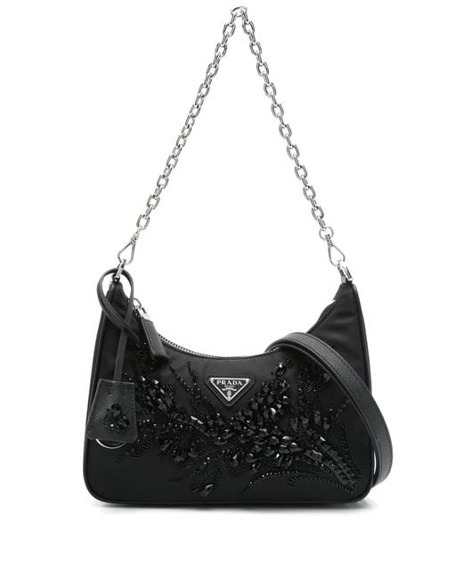 Prada Black Econyl Detachable Straps