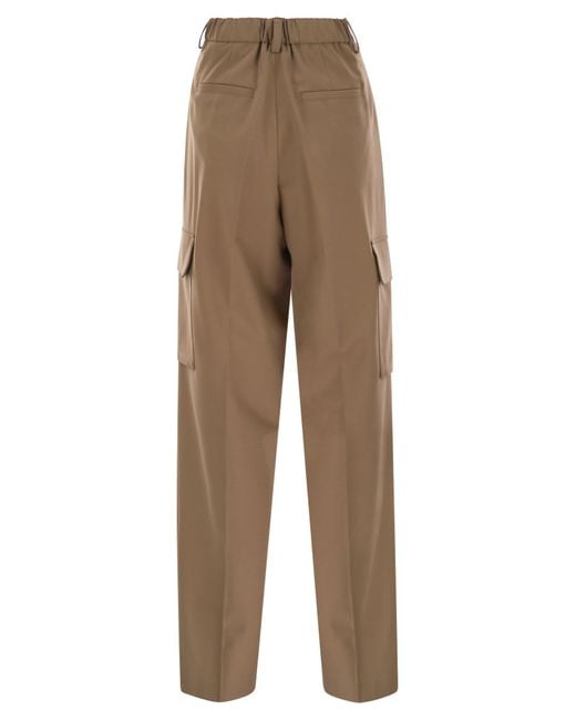 Herno Natural Soft Wool Cargo Pants