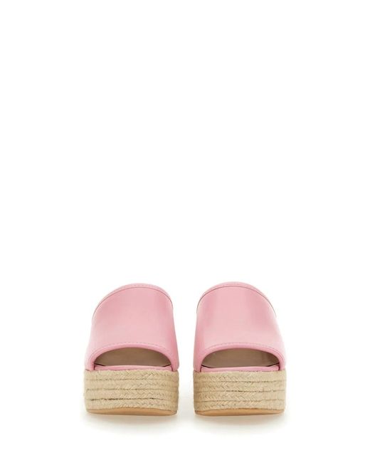 Moschino Pink Leather Sandal
