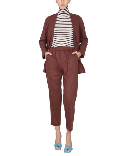 Alysi Red Cigarette Pants