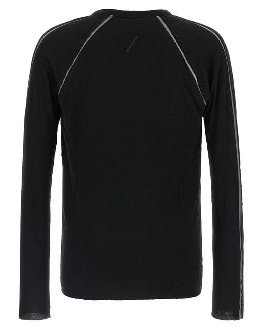 Thom Krom Black Cotton T-Shirt for men