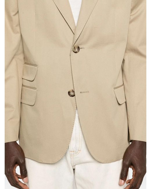 AMI Natural Cotton Breasted Jacket for men