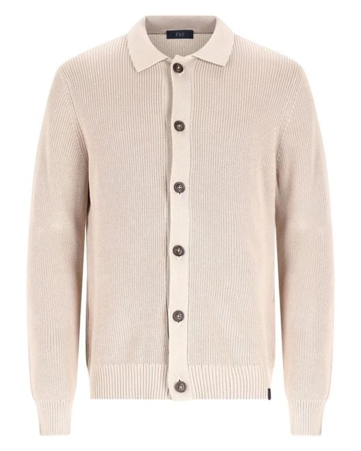 Fay Natural Cotton Sweater for men