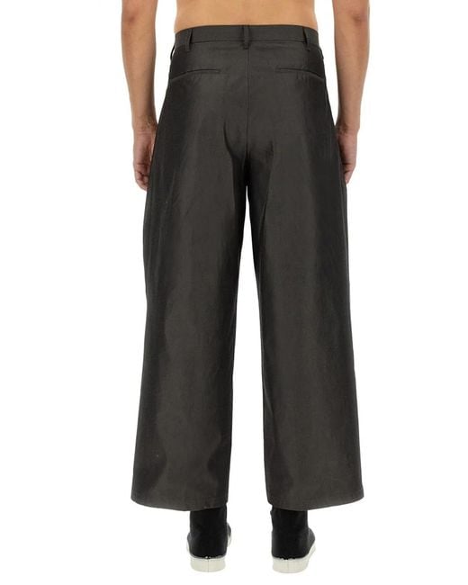A.I.E. Black Wide Fit Pants for men