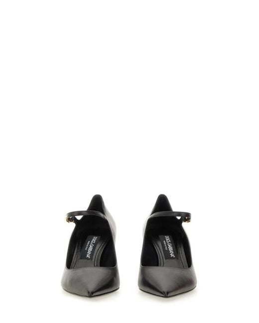 Dolce & Gabbana Black Dolce & Gabbana Leather Heel