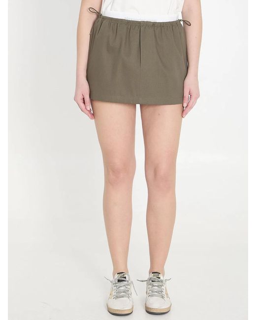Alexander Wang Gray Mid-Rise Mini Skirt