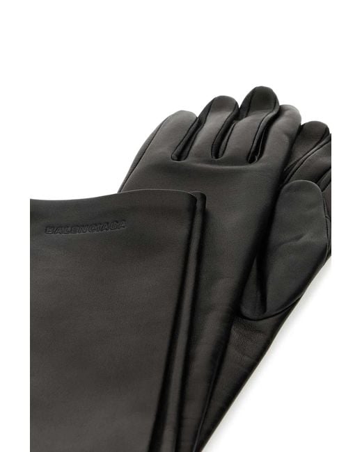Balenciaga Black Long Gloves