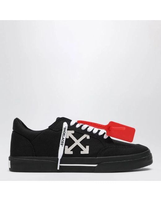 Off-White c/o Virgil Abloh Black Vulcanized Low Sneakers for men