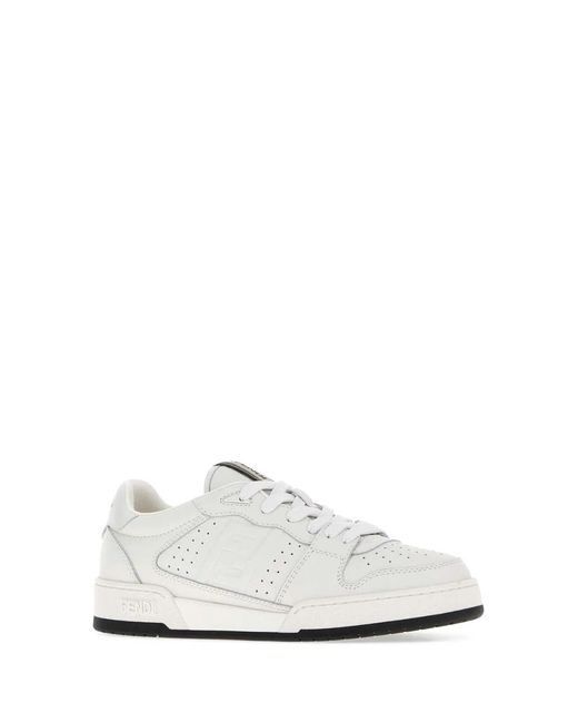 Fendi White Match Trainers