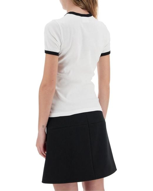 Courreges White Courregès Signature Contrast T