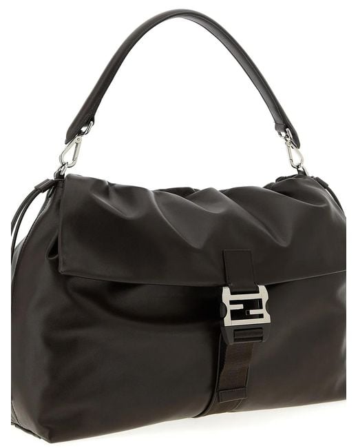 Fendi Black Flux Maxi Messanger' Handbag for men