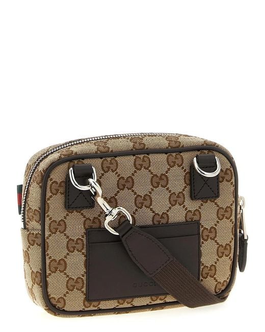 Gucci Brown Gg Small Shoulder Strap for men