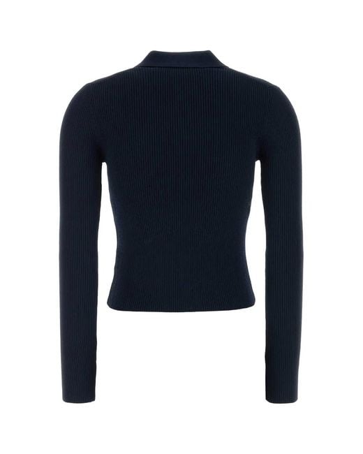 MICHAEL Michael Kors Blue Michael By Michael Kors Polo Nk Clean Ls Top