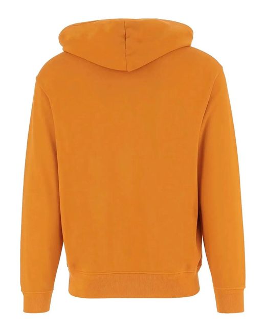 C P Company Orange C.P.Company Hoodie With Logo for men