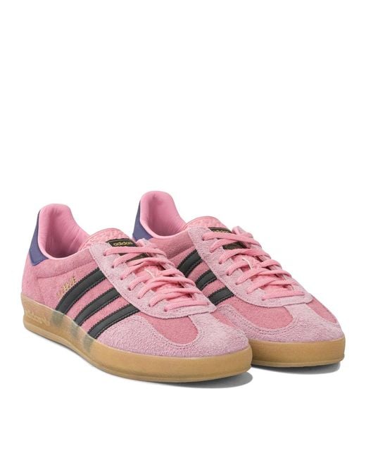 Adidas Originals Pink "Gazelle Indoor" Low Sneakers
