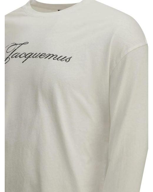 Jacquemus White Crew-Neck T-Shirt