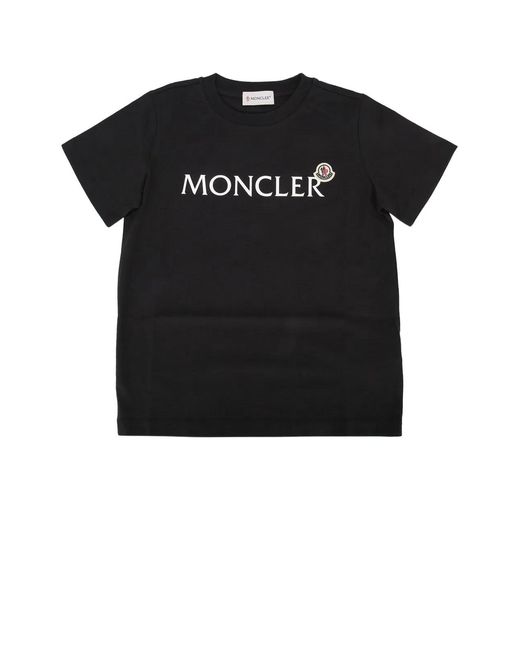 Moncler Black Jr Ss T-Shirt