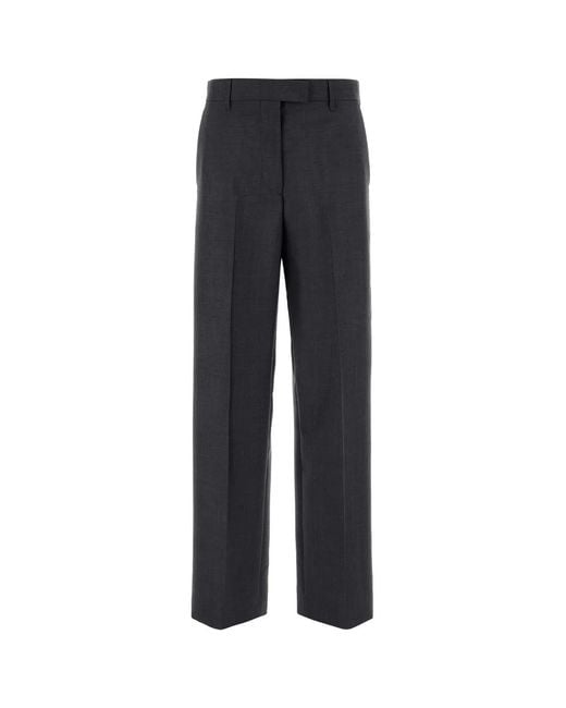 Miu Miu Black Charcoal Mohair Blend Pant