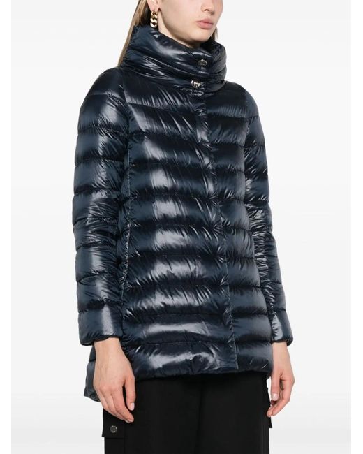 Herno Blue Amelia Midi Down Jacket