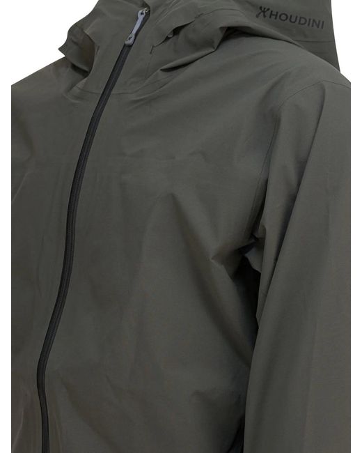 Houdini Sportswear Gray Recycled Polyester Jacket for men