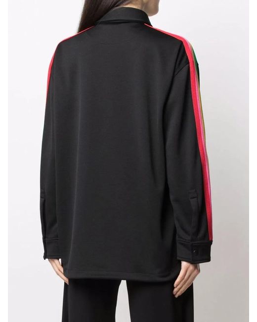 Palm Angels Black Miami Logo Track Shirt