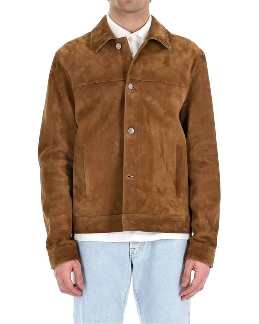 Jacob Cohen Brown Giubbino Trucker for men