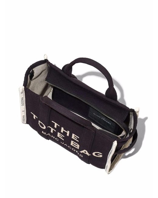 Marc Jacobs Black Canvas The Tote Shopping Bag