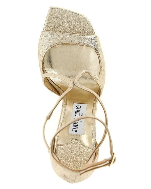 Jimmy Choo Metallic 'Azia' Sandals