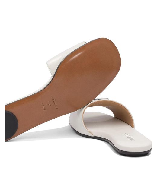 McQueen White Rubber Sandals