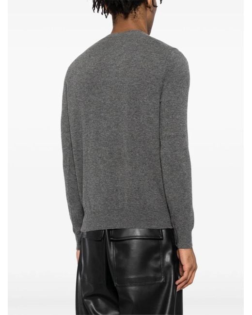 COMME DES GARÇONS PLAY Gray Wool Cardigan for men