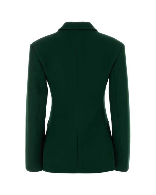 Loewe Green Dark Wool Blend Blazer