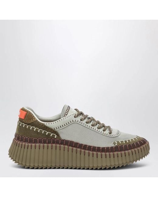 Chloé Green Nama Sneakers