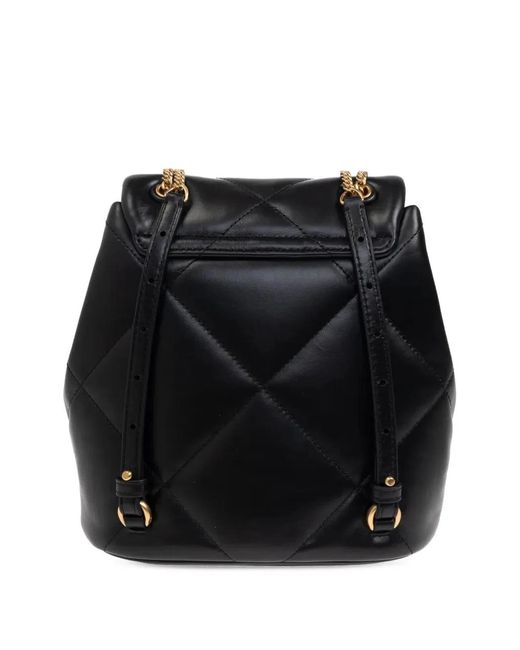 Tory Burch Black Leather Backpack