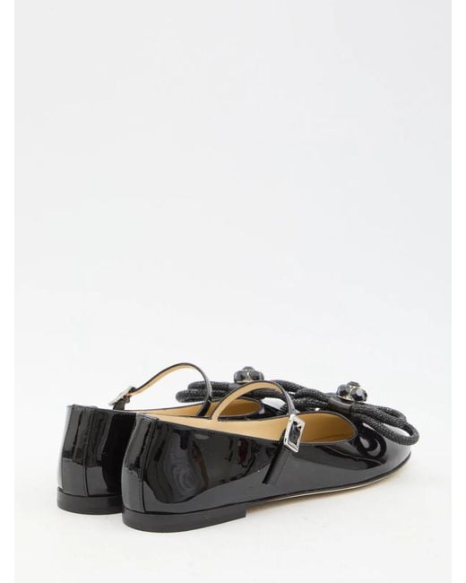 Mach & Mach Black Mach&Mach Double Bow Ballerinas