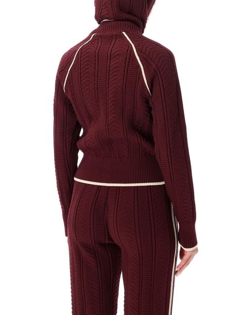 Adidas Originals Red Adidas/Vivid Sst Knitted Track Jacket