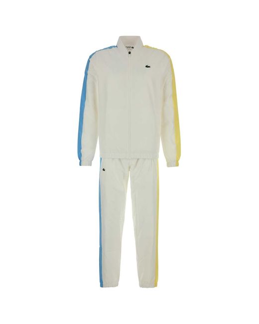 Lacoste White Polyester Tracksuit for men