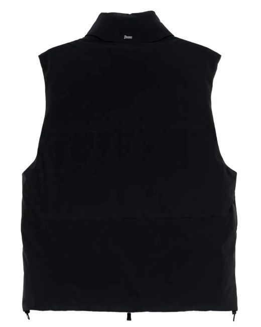 Herno Black New Impact Down Gilet for men
