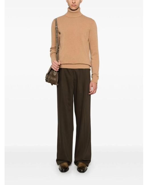 Nuur Brown Long Sleeves Turtle Neck for men