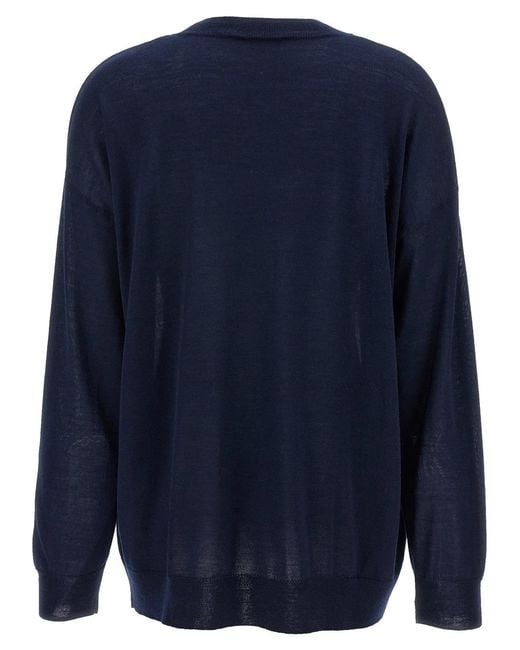 P.A.R.O.S.H. Blue P.A.R.O.S.H. Crew-Neck Sweater