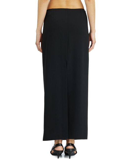 Courreges Black Long Tech Loop Skirt