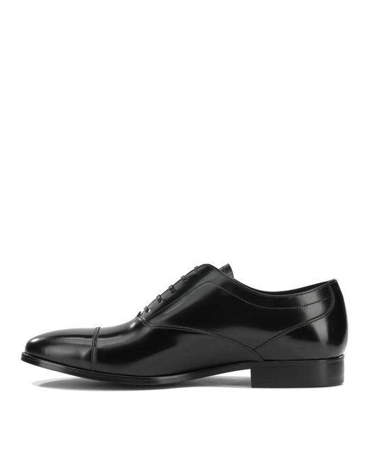 Fabi Black Leather Brogues for men