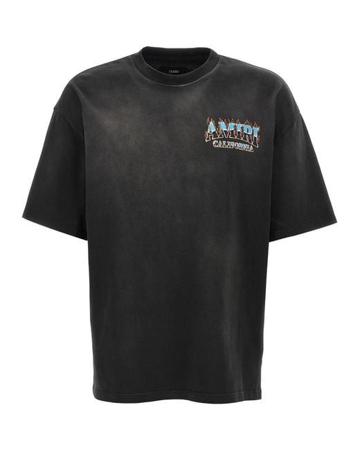 Amiri Black 'Sunny Place Tee' T-Shirt for men