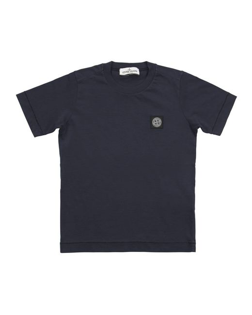 Stone Island Blue Compass Rose Patch T-Shirt