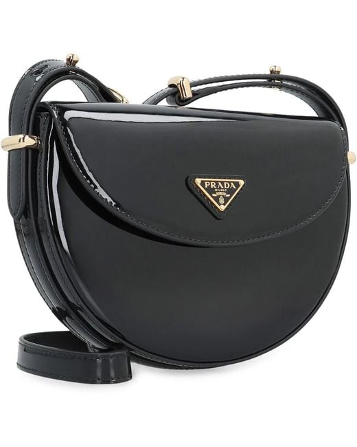 Prada Black Patent Shoulder Bag