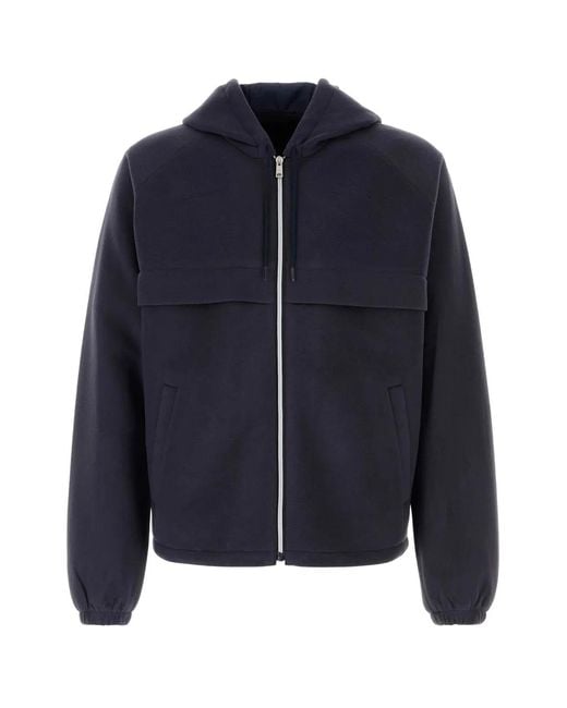 Prada Blue Pile Jacket for men