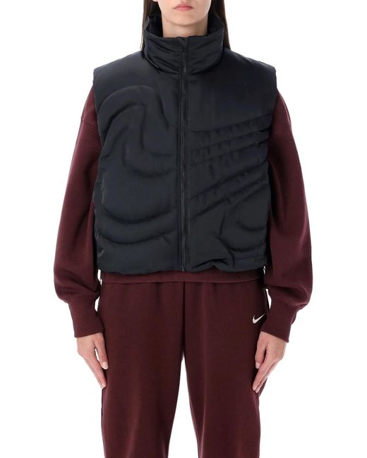 Nike Blue Swoosh Series Oversized Down Vest