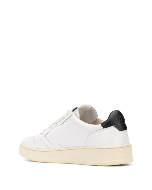 Autry White Medalist Low for men