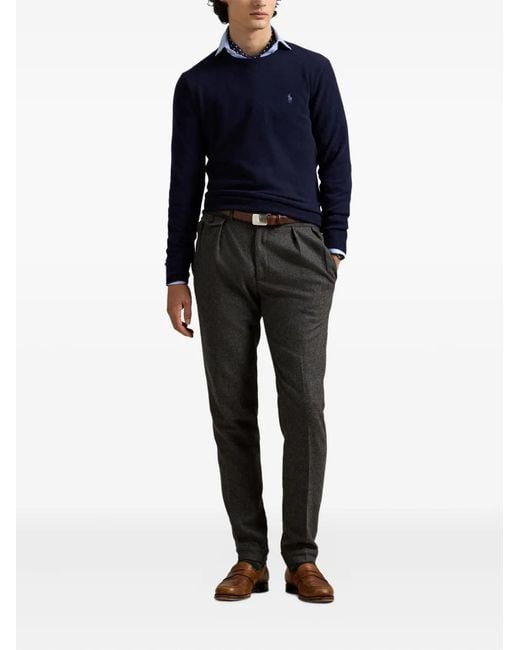 Polo Ralph Lauren Blue Long Sleeve Pullover for men