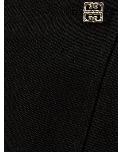 Givenchy Black Wool Skirt